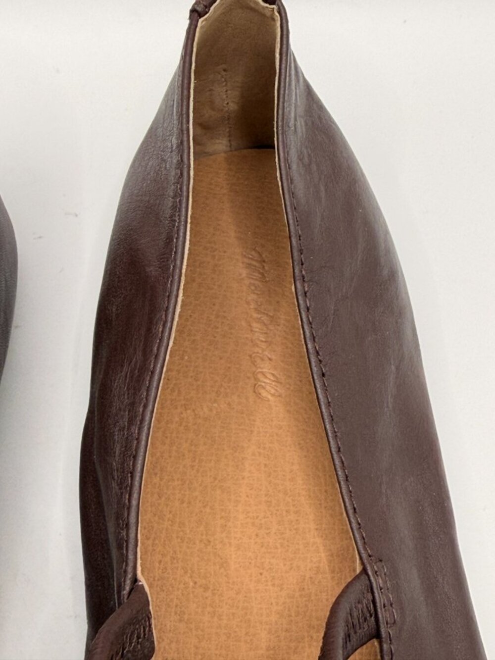 Madewell Women's The Greta Brown Leather Ballet Flat Sz 10.5 - Picture 3 of 8